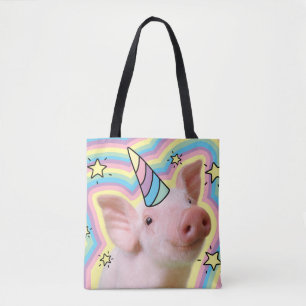 Tote Bag Piglet magique Unicorn