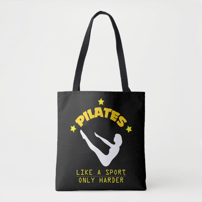 Tote Bag Pilates aiment un sport, seulement Contrology (Devant)