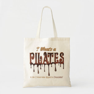 Tote Bag Pilates amusants trempés dans du chocolat