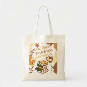 Tote Bag Piles de feuilles - Piles de livres - Cocacao tass