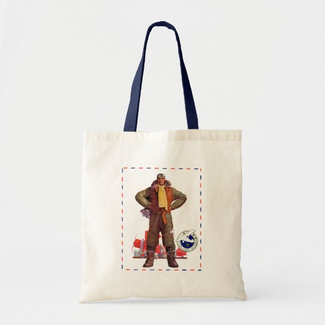 Tote Bag Pilote d'avion (Devant)