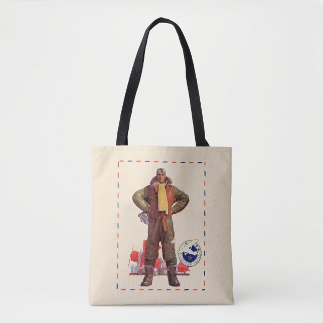 Tote Bag Pilote de par avion (Devant)