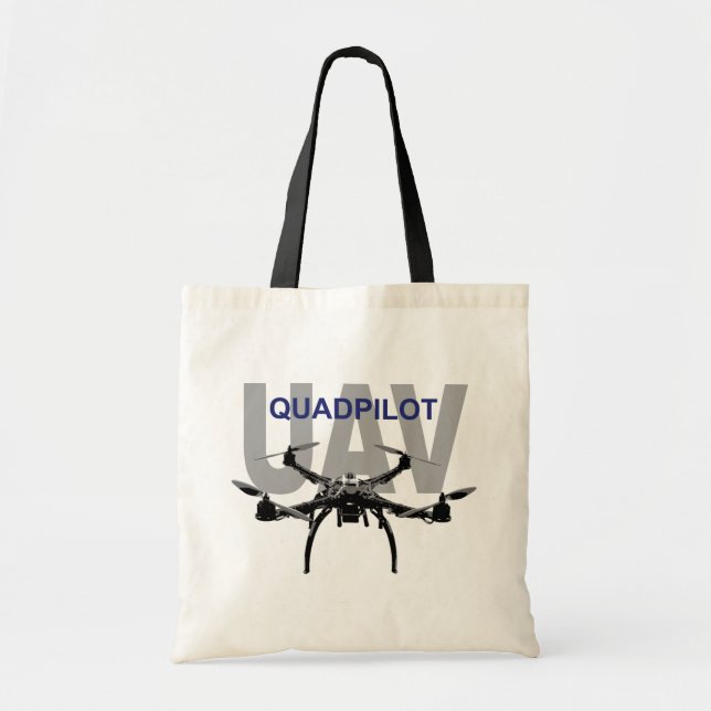Tote Bag Pilote Quadcopter UAV Quadpilot (Devant)
