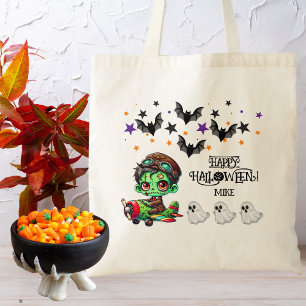 Tote Bag Pilote Zombie Fantaisiste Avion Enfants Halloween 