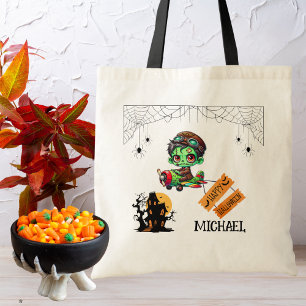 Tote Bag Pilote Zombie Fantaisiste Avion Enfants Halloween