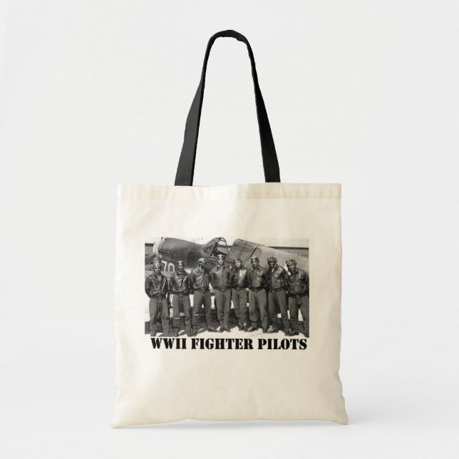 Tote Bag PILOTES DE COMBAT 2ème guerre mondiale (Devant)