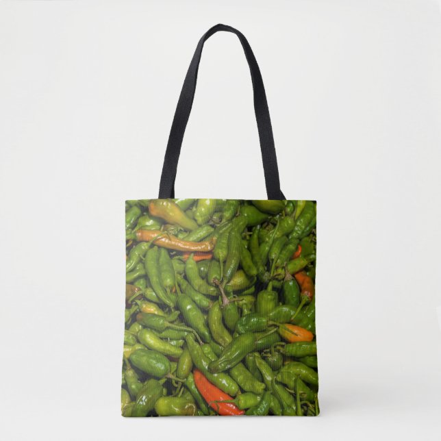 Tote Bag Piments à vendre au marché (Devant)