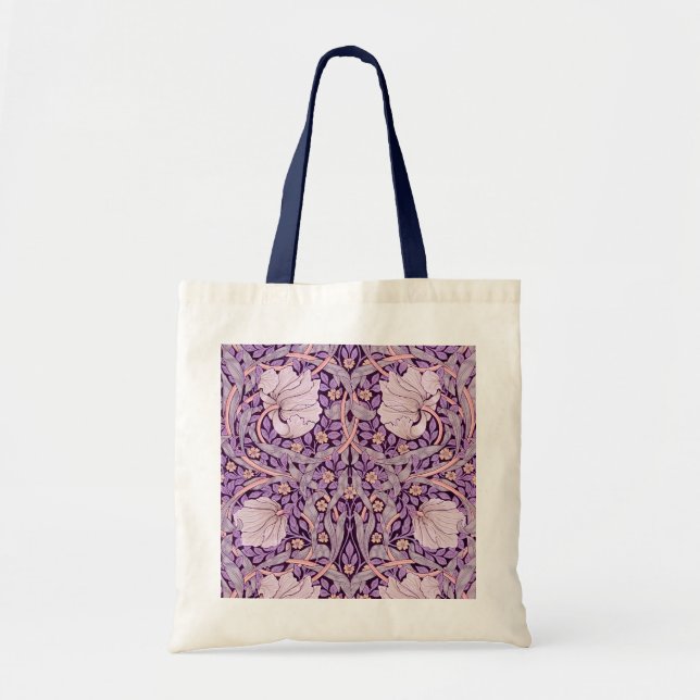 Tote Bag Pimpernel Purple, William Morris (Devant)