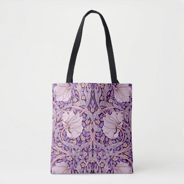 Tote Bag Pimpernel Purple, William Morris (Devant)