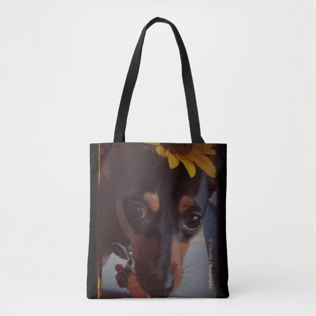 Tote Bag Pin minet tournesols (Devant)