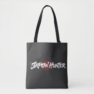 Tote Bag Pinceau d'art neige - Chasseur de Japow - Noir