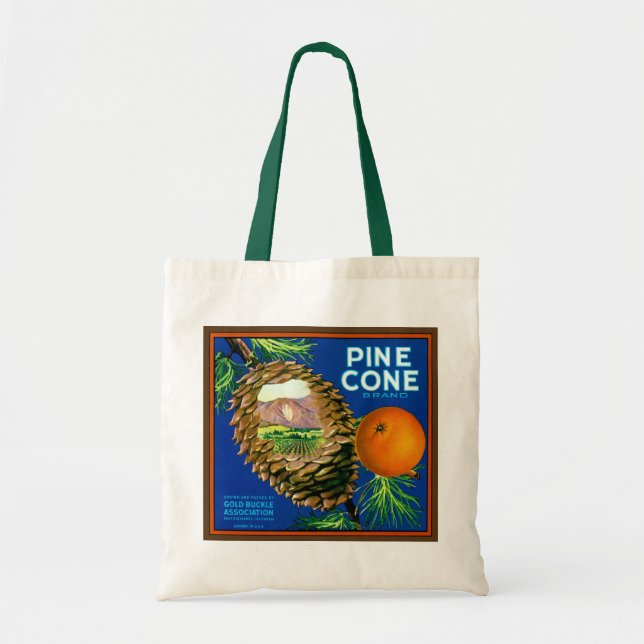 Tote Bag Pine Cone Oranges (Devant)