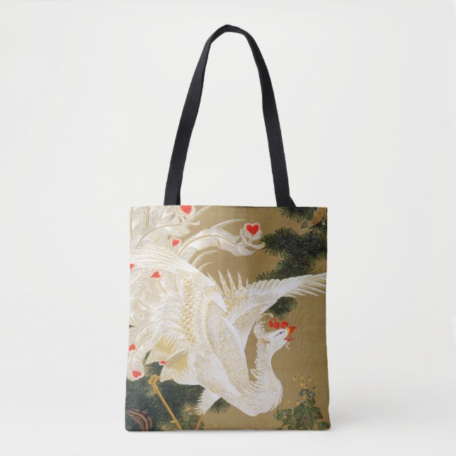 Tote Bag Pine Tree & Phoenix (Coeur d'Amour Phoenix), Jakuc (Devant)