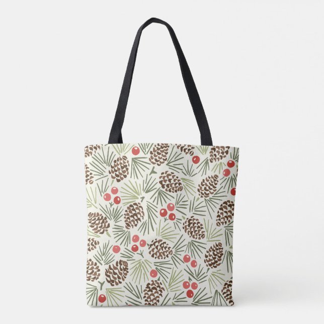 Tote Bag Pinecones Christmas Fourre-tout (Dos)