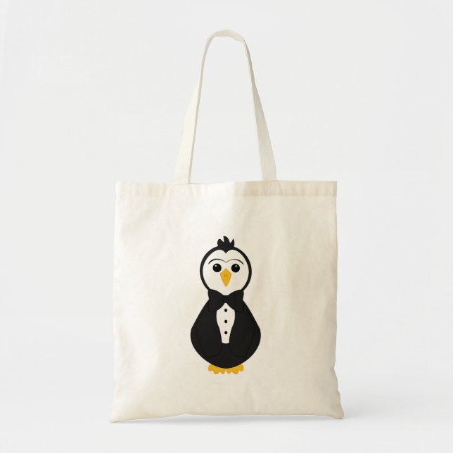 Tote Bag Pingouin de chambre mignonne (Devant)