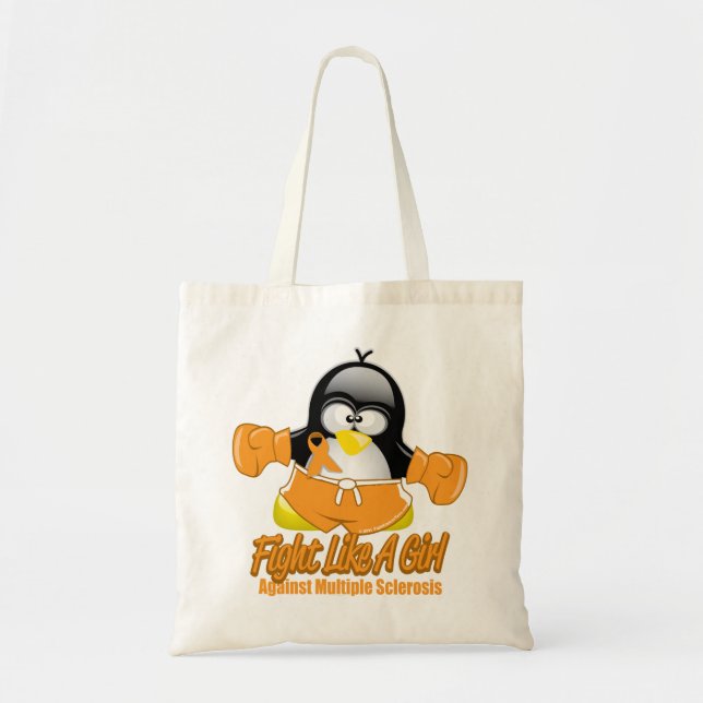 Tote Bag Pingouin de combat de milliseconde (Devant)