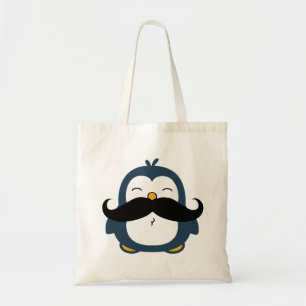 Tote Bag Pingouin de moustache