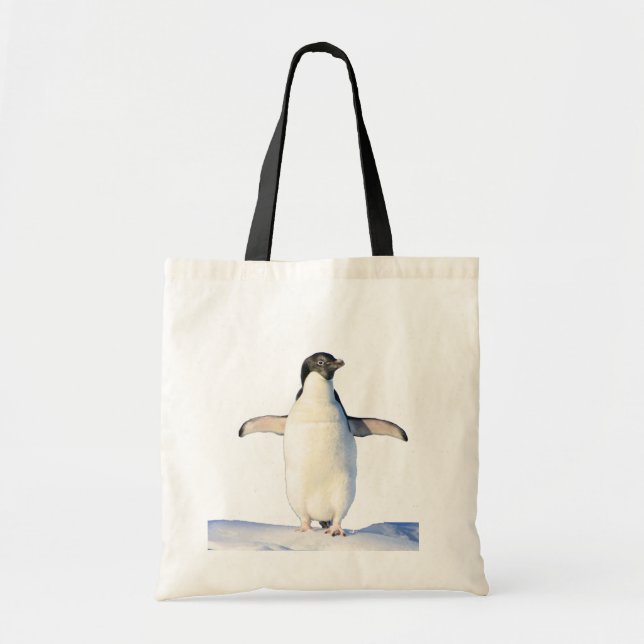 Tote Bag Pingouin en Fourre-tout de neige (Devant)