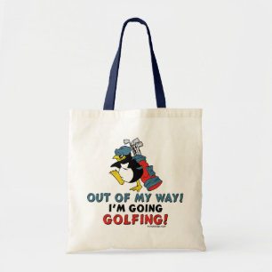 Tote Bag Pingouin jouant au golf