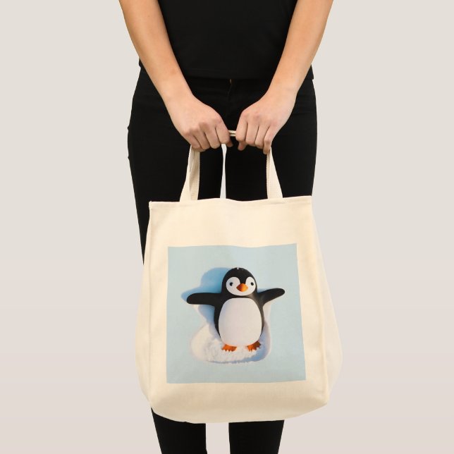 Tote Bag Pingouin mignon (Devant (produit))