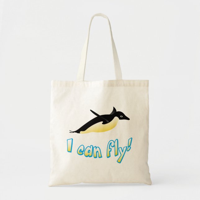 Tote Bag Pingouin volant (Devant)