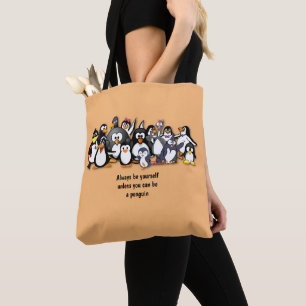 Tote Bag Pingouins mignons animés