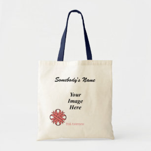 Tote Bag Pink Clover Ribbon