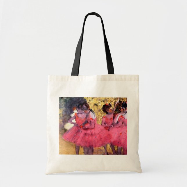 Tote Bag Pink Dancers, Edgar Degas (Devant)