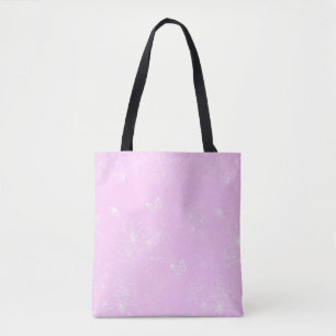Tote Bag Pink Floral minimaliste Motif moderne Abstrait