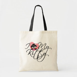 Tote Bag Pink I Love My Kitty Tshirts et cadeaux