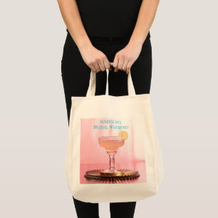 Tote Bag Pink Margarita & Lime nuptiale week-end
