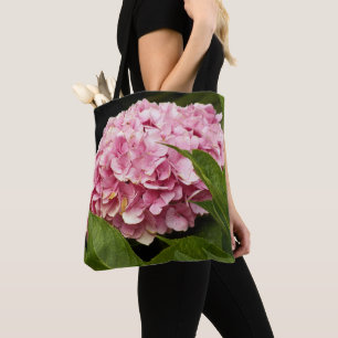 Tote Bag Pink Mophead Hydrangea Floral