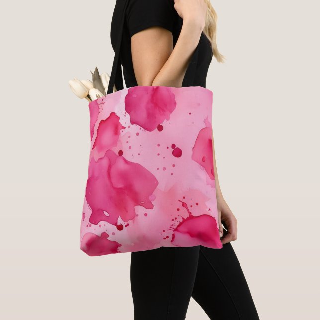 Tote Bag Pink on Pink Abstract (De près)
