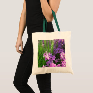 Tote Bag Pink Phlox et Grass été Floral