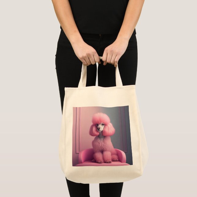 TOTE BAG PINK POODLE FOURRE-TOUT (Devant (produit))