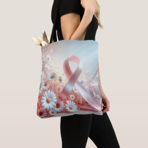 Tote Bag Pink Ribbon Cancer du sein Survivant