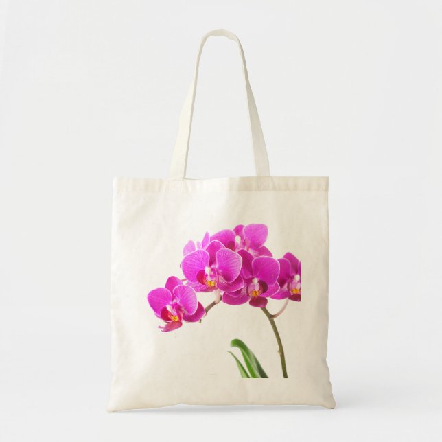 Tote Bag Pink violet Dendrobium Orchidée Fleur tropicale (Devant)