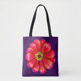 Tote Bag Pink Zinnia