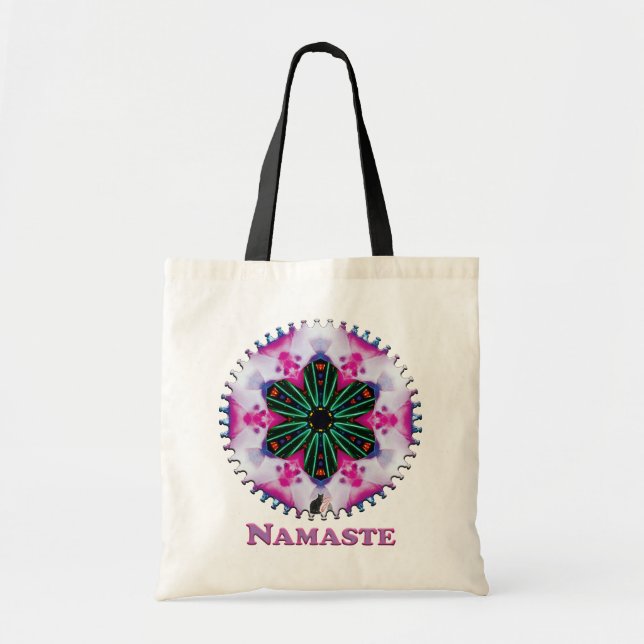 Tote Bag Pinkie Namaste Kaleidoscope (Devant)