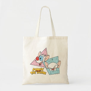 Tote Bag Pinky et le cerveau   Graphiques de caractères rét