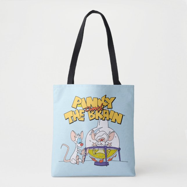 Tote Bag Pinky et le cerveau | Laboratoire (Devant)