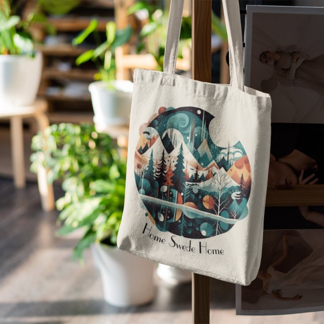 Tote Bag Pins nordiques & Pics, coutume (Créateur téléchargé)