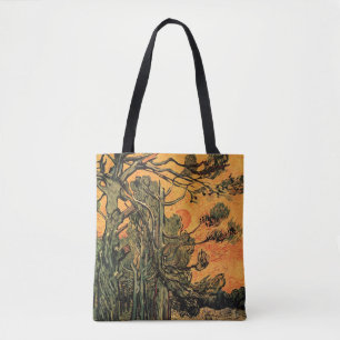 Tote Bag Pins rouges ciel soleil couchant par Vincent van G