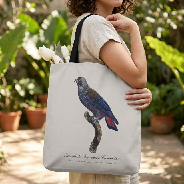 Tote Bag Pione violette, Pionus fuscus (Dusky Parrot or Dusky Pionus, Pionus fuscus. Tote Bag)
