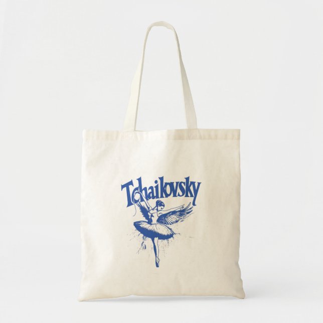 Tote Bag Piotr Ilyich Tchaikovsky, LAC SWAN (Devant)