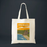Tote Bag Pipa Beach Brésil Travel Art Vintage<br><div class="desc">Pipa Beach dans un style vectoriel. Pipa Beach est l'une des plages les plus célèbres du Brésil. Situé à côté de la ville de Natal,  la capitale de l'état du Rio Grande do Norte.</div>