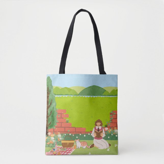 Tote Bag Pique-nique moderne Fourre-tout esthétique (Devant)