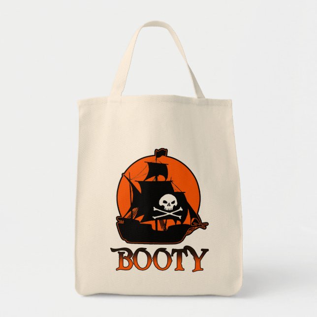 Tote Bag Pirate Booty Trick ou Treat Bag (Devant)