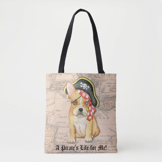 Tote Bag Pirate de Bulldog (Devant)