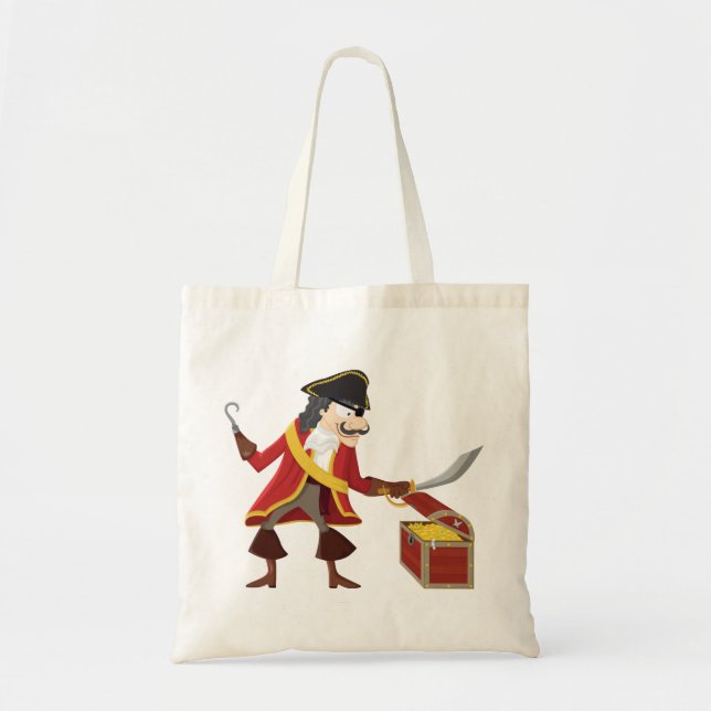 Tote Bag Pirate de capitaine (Devant)